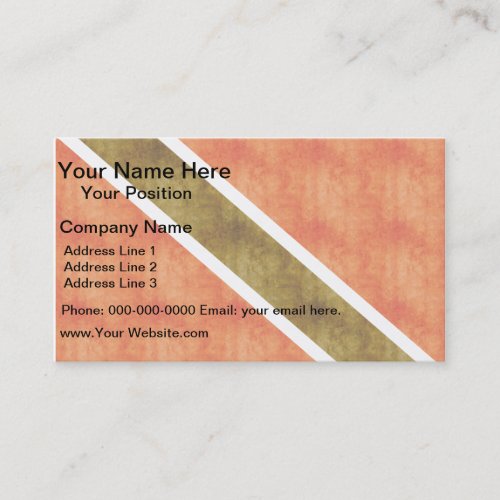 Retro Vintage Trinidad and Tobago Flag Business Cards