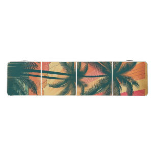 Retro/vintage tropical/Hawaiian sunset Beer Pong Table