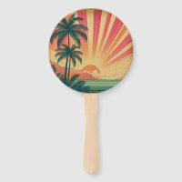 Retro/vintage tropical/Hawaiian sunset 