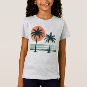 Retro/vintage tropical palms tree T-Shirt