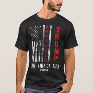 Retro Vintage Trump Take America Back 2024 Patriot T-Shirt