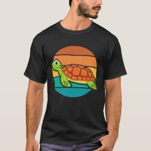 Retro Vintage Turtle Reptile Sea Animal Tortoise T T-Shirt