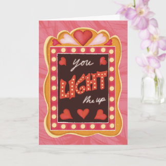 Retro vintage Valentine’s Day Card Theatre Lover