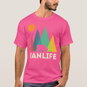 Retro Vintage Van Life Vanlife Camper Camping Suns T-Shirt