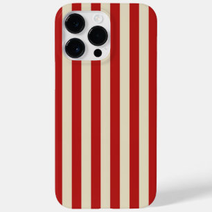 Retro Vintage Vertical PopCorn Classic Stripes Case-Mate iPhone 14 Pro Max Case