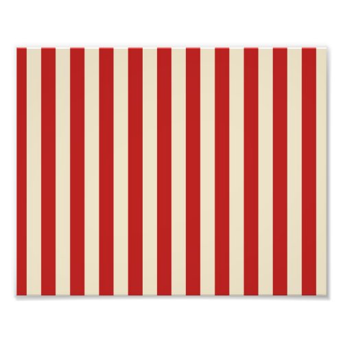 Retro Vintage Vertical PopCorn Classic Stripes Photo Print