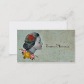 Retro Vintage Victorian Calling Card Business Card (Front/Back)