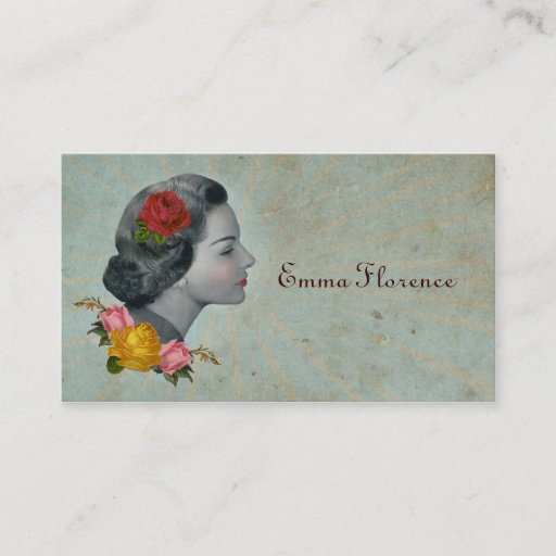 Customizable Retro Vintage Victorian Calling Card Business Card
