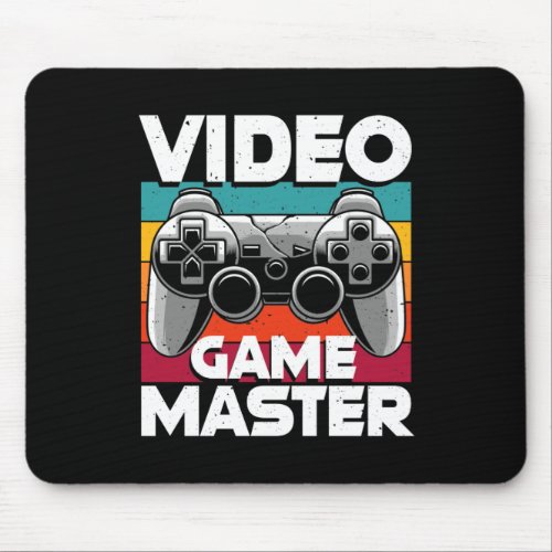 Retro Vintage Video Game Player Console Mouse Pad