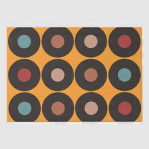 Retro Vintage Vinyl Record Music Tissue Paper