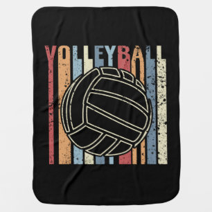 Retro Vintage Volleyball Baby Blanket