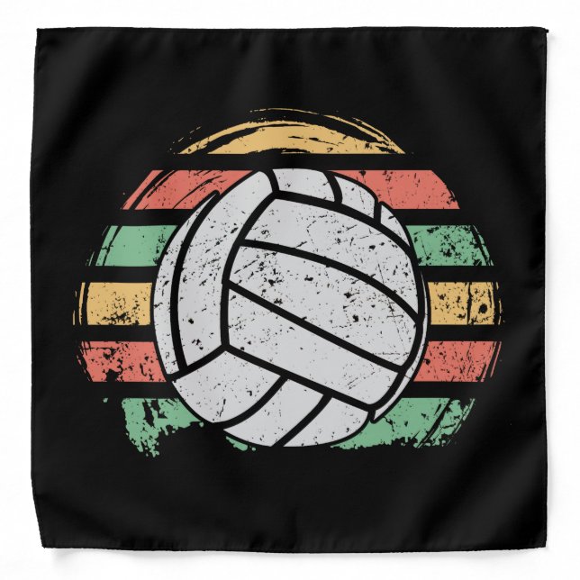 Retro Vintage Volleyball Bandana (Front)