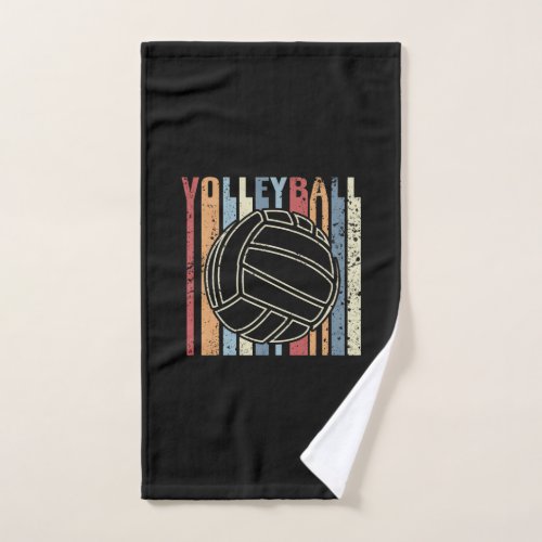 Retro Vintage Volleyball Hand Towel