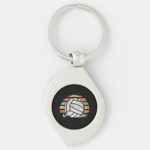 Retro Vintage Volleyball  Keychain