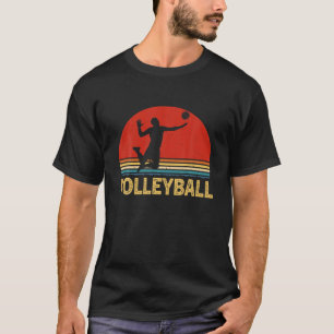 Retro Vintage Volleyball Lover Distressed Coach Sp T-Shirt