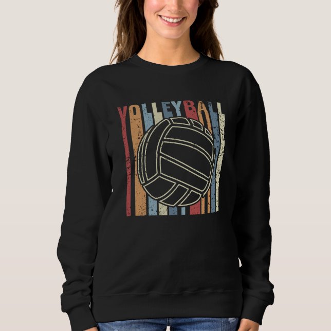 Retro Vintage Volleyball Sweatshirt (Front)
