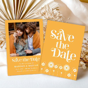 Retro Vintage Wedding Save The Date Invitation