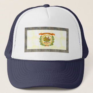 Retro Vintage West Virginia Flag Trucker Hat