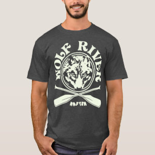 Retro Vintage Wolf River Rafting T-Shirt