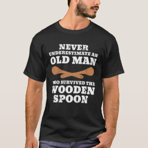 Retro Vintage Wooden Spoon Survivor 4 T-Shirt