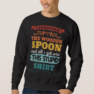 Retro Vintage Wooden Spoon Survivor Sweatshirt