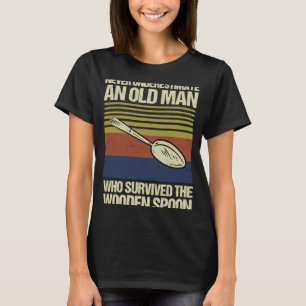 Retro Vintage Wooden Spoon Survivor T-Shirt