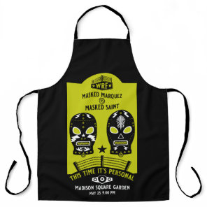 Retro Vintage Wrestling Poster Apron