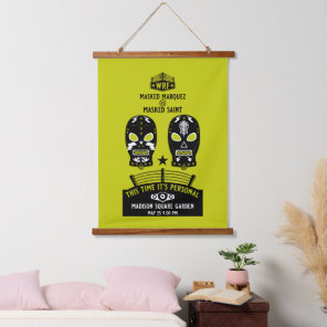 Retro Vintage Wrestling Poster Hanging Tapestry
