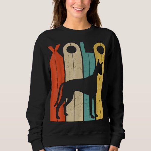 Retro Vintage Xolo Silhouette Dog Lover Dog Owner Sweatshirt