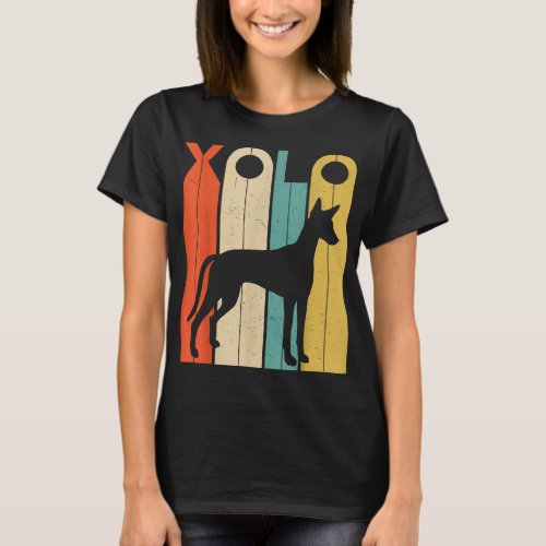 Retro Vintage Xolo Silhouette Dog Lover Dog Owner T_Shirt