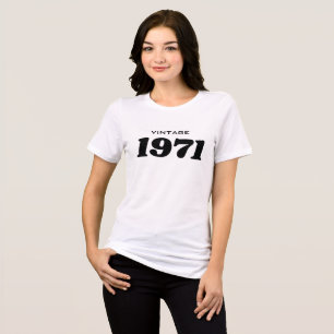 Retro Vintage Year of Birth Birthday Gag Gift T-Sh Tri-Blend Shirt