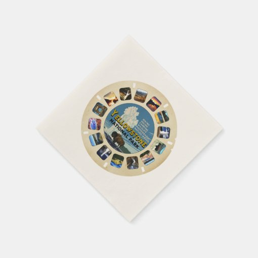 Retro Vintage Yellowstone National Park Souvenir Napkins Zazzle