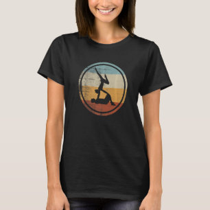 Retro Vintage Yoga Couple Pilates Training Yoga T-Shirt