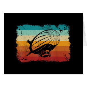 Retro Vintage Zeppelin Dirigible Airship Zepplin L Cards
