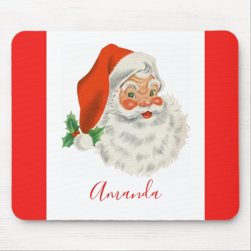 Retro Vintager Santa Claus Mouse Pad