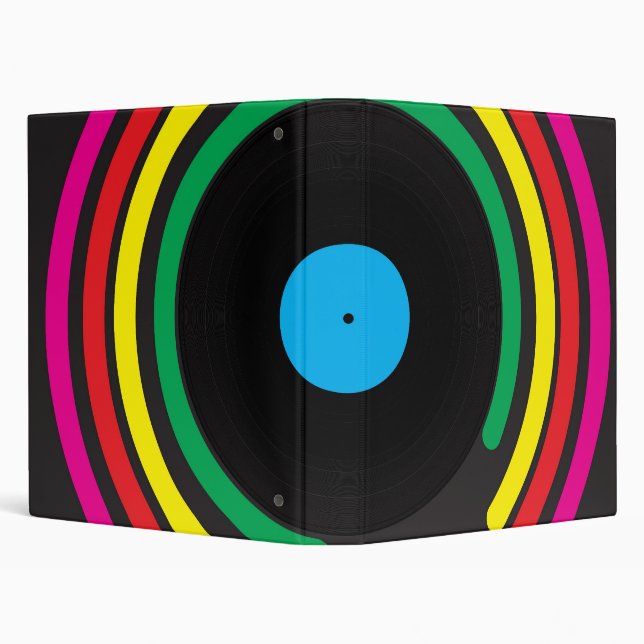 Retro Vinyl 3 Ring Binder (Background)