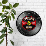 Retro Vinyl 45 Record Personalized Wall Clock<br><div class="desc">Fun,  personalized retro music fan custom wall clock! Except the numbers,  all of the text on this design is in a template form.  Change all the text or leave some as is,  for the perfect personalized,  retro 45 vinyl record music lover gift!</div>
