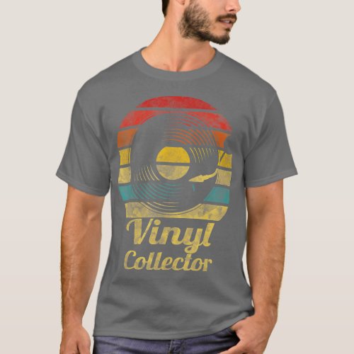 Retro Vinyl Collector Record Player  T_Shirt