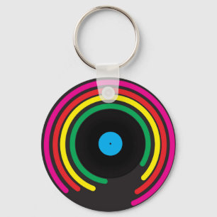 Retro Vinyl Keychain