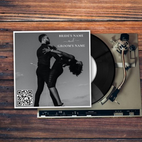 Retro Vinyl Music Record Cover Album Wedding Envelope