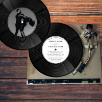 Retro Vinyl Music Record Photo Vintage Wedding 