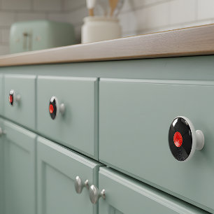 Retro Vinyl Record Ceramic Drawer Knob