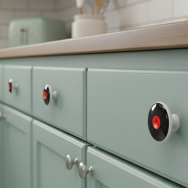 Retro Vinyl Record Ceramic Drawer Knob (Creator Uploaded)