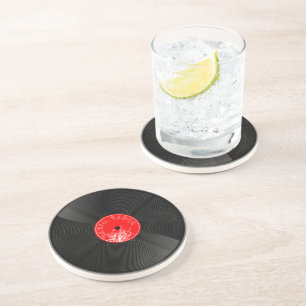 Retro Vinyl Record Coaster