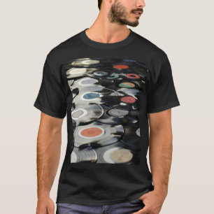 Retro Vinyl Record Collection T-Shirt - Vintage Mu