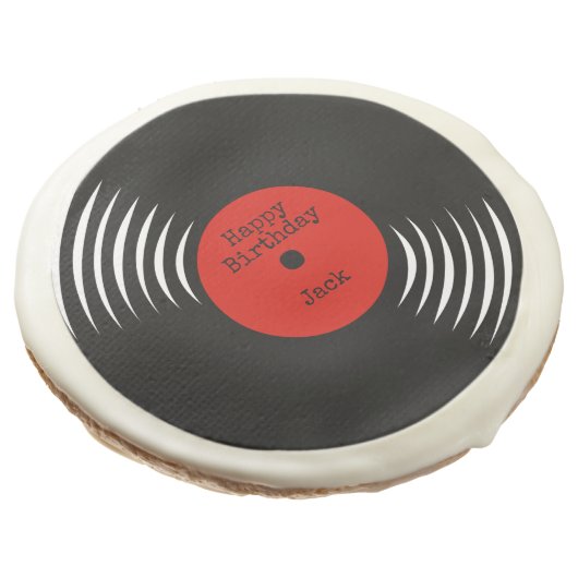 Retro Vinyl Record Cookies (Angled)