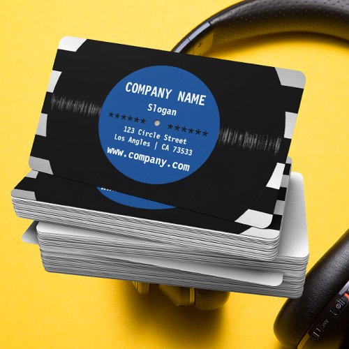 Retro Vinyl Record DJ Musician Artist Business Card