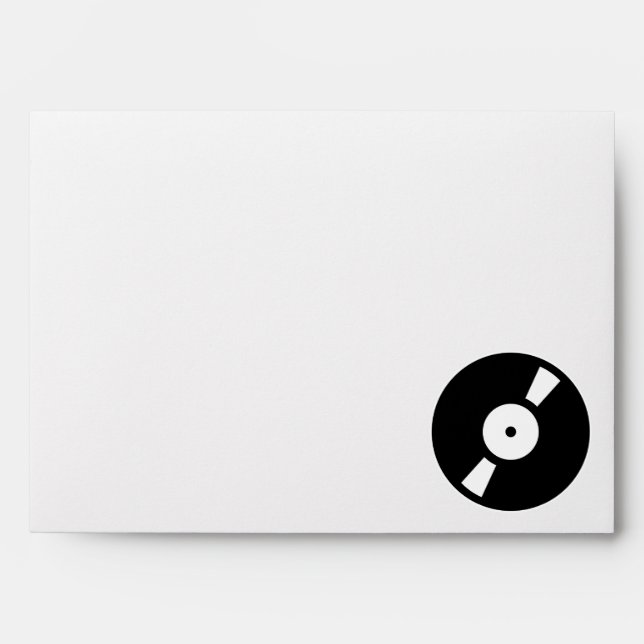 retro vinyl record envelope (Front)