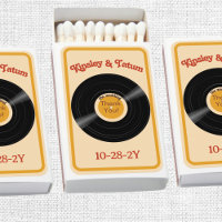 Retro Vinyl Record Groovy Browns Custom Wedding