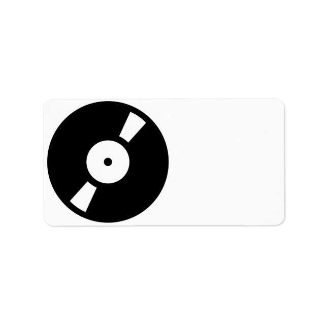 retro vinyl record label (Front)